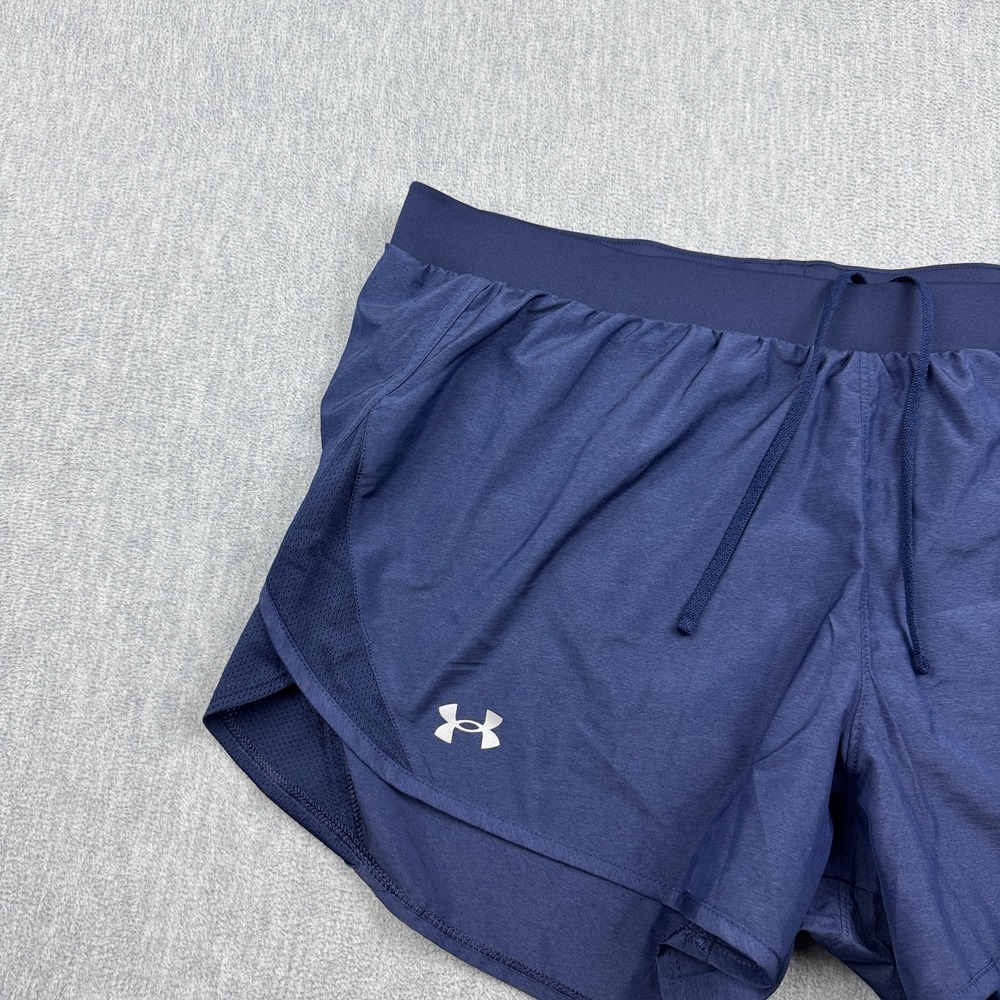 Under Armour Shorts Womens XL Blue UA Fly By 2.0 Running Training Athletic Gym - Picture 3 of 14